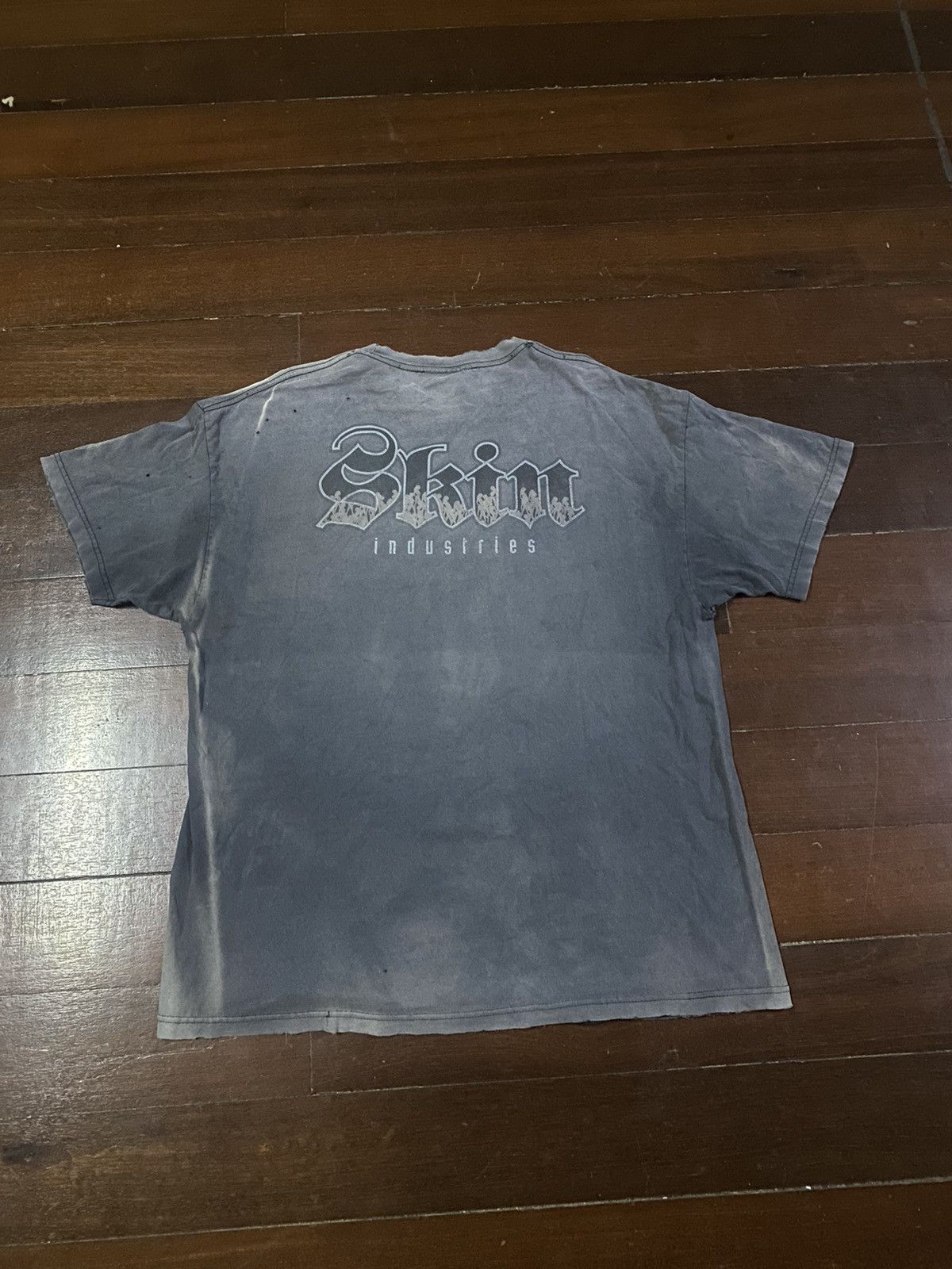 Hook-Ups FIRE 🔥🔥 VINTAGE 90s SKIN INDUSTRIES SPELL OUT DISTRESSED Size US XXL / EU 58 / 5 - 1 Thumbnail