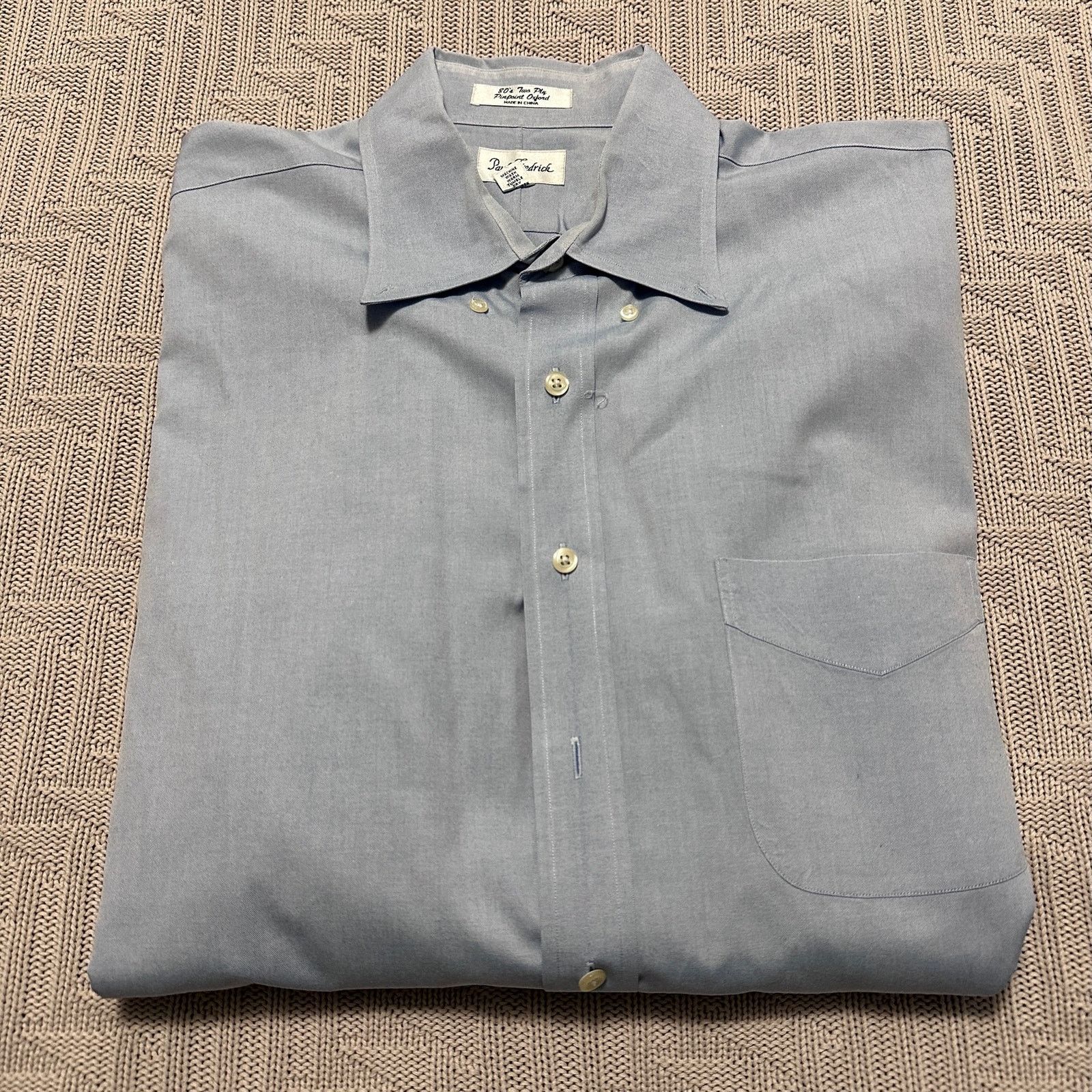 Paul Fredrick Paul Fredrick blue long sleeve button down size 17 Size US XL / EU 56 / 4 - 1 Thumbnail