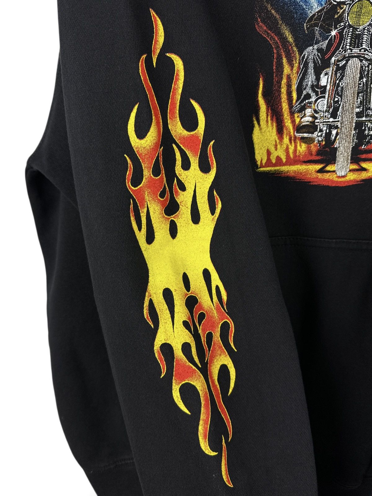 Other Vintage Skull Biker Flame Motorcycle Chopper Graphic Hoodie Size US XL / EU 56 / 4 - 13 Thumbnail
