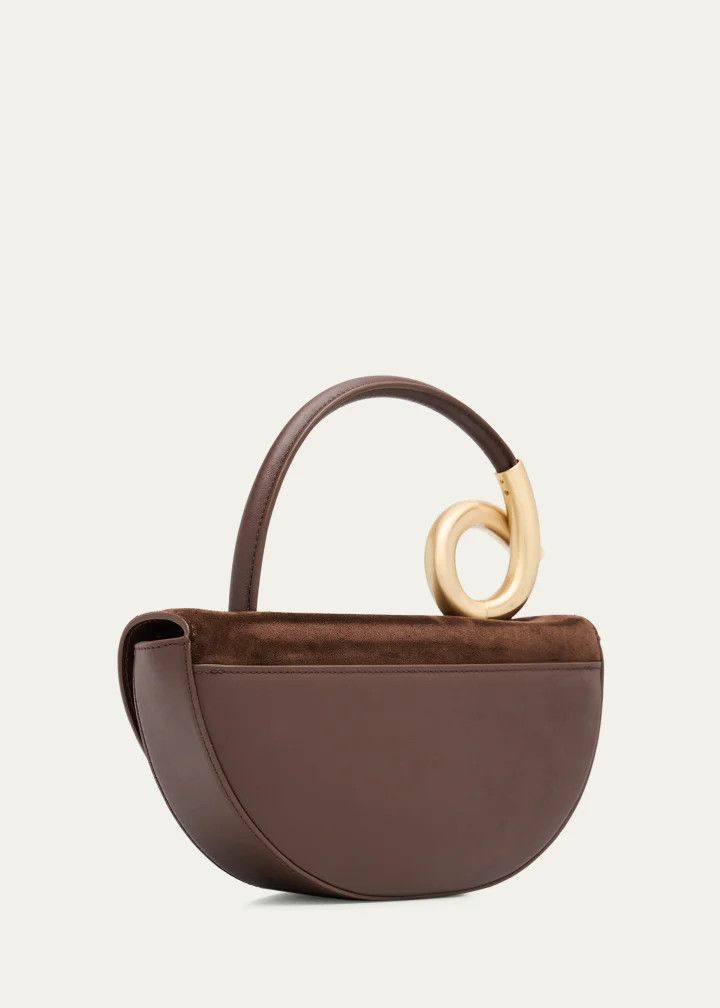 Cult Gaia os11x0326 Size: OS / Azariah Half-Moon Suede Top-Handle Bag Size ONE SIZE - 3 Thumbnail
