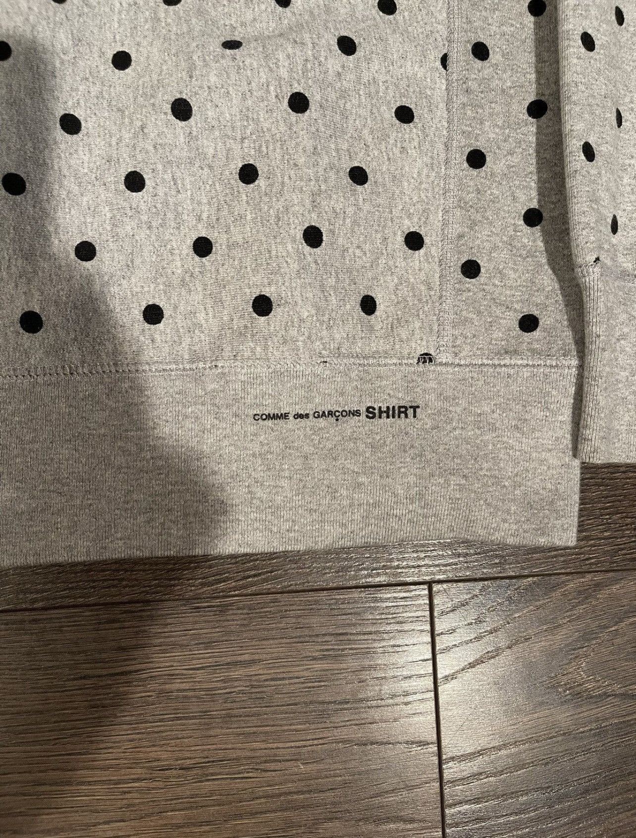 Comme des Garcons SHIRT × Supreme SS2012 Supreme X Comme Des Garçons Grey Polka Dot Hoodie Size US M / EU 48-50 / 2 - 4 Thumbnail