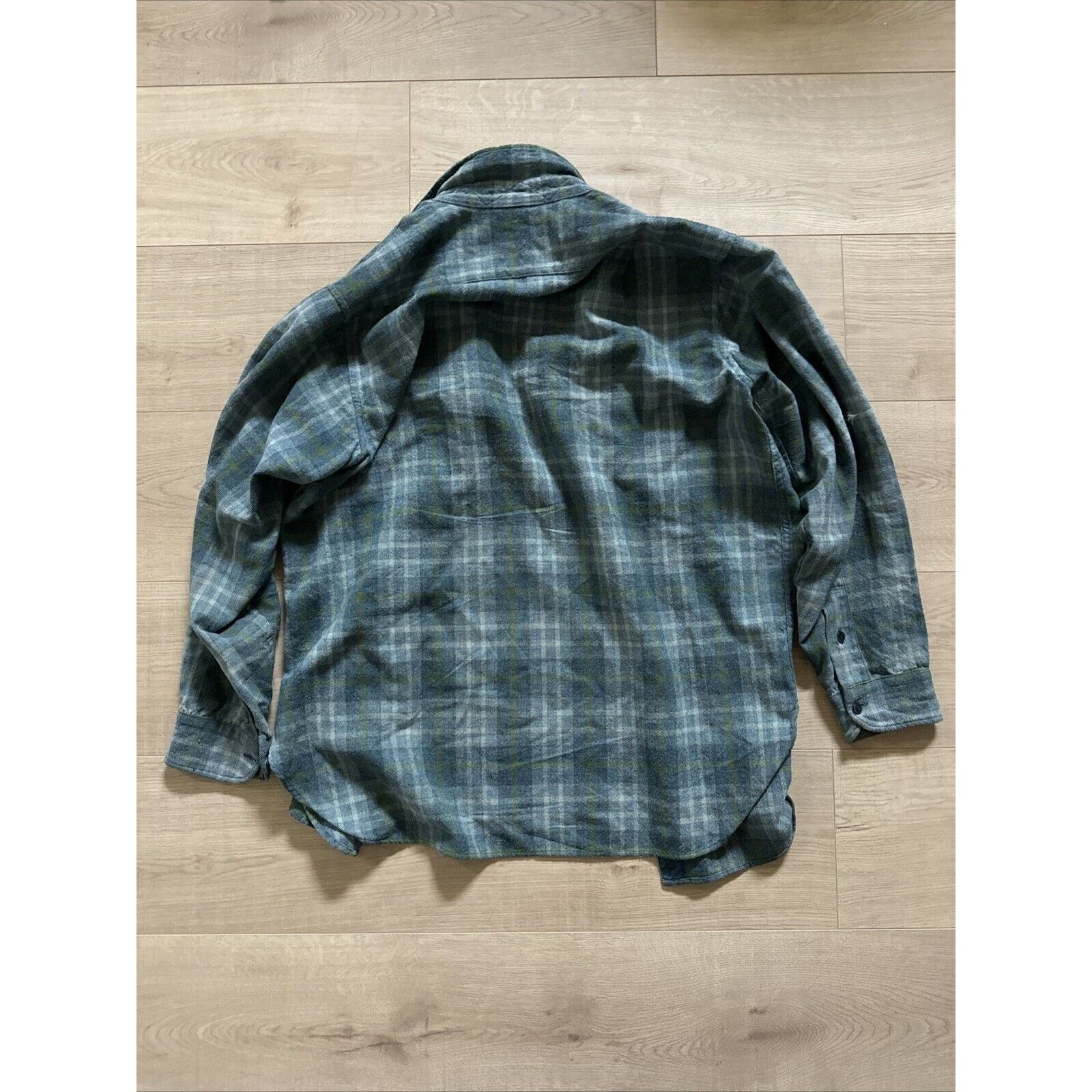 Pendleton Vintage Pendleton Wool Shirt Men's Green Multi Plaid Flap Size US L / EU 52-54 / 3 - 3 Thumbnail