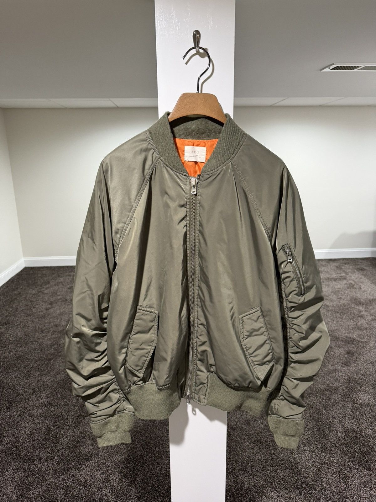 Fear of God Fear of God Collection One Olive Green Bomber Jacket Size US L / EU 52-54 / 3 - 16 Thumbnail