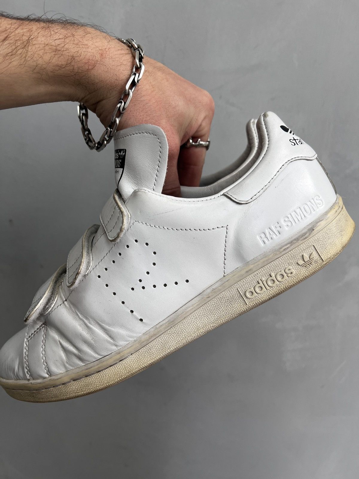 Adidas × Designer × Raf Simons Adidas Raf Simons Stan Smith white leather 2013 Size US 9 / EU 42 - 12 Thumbnail