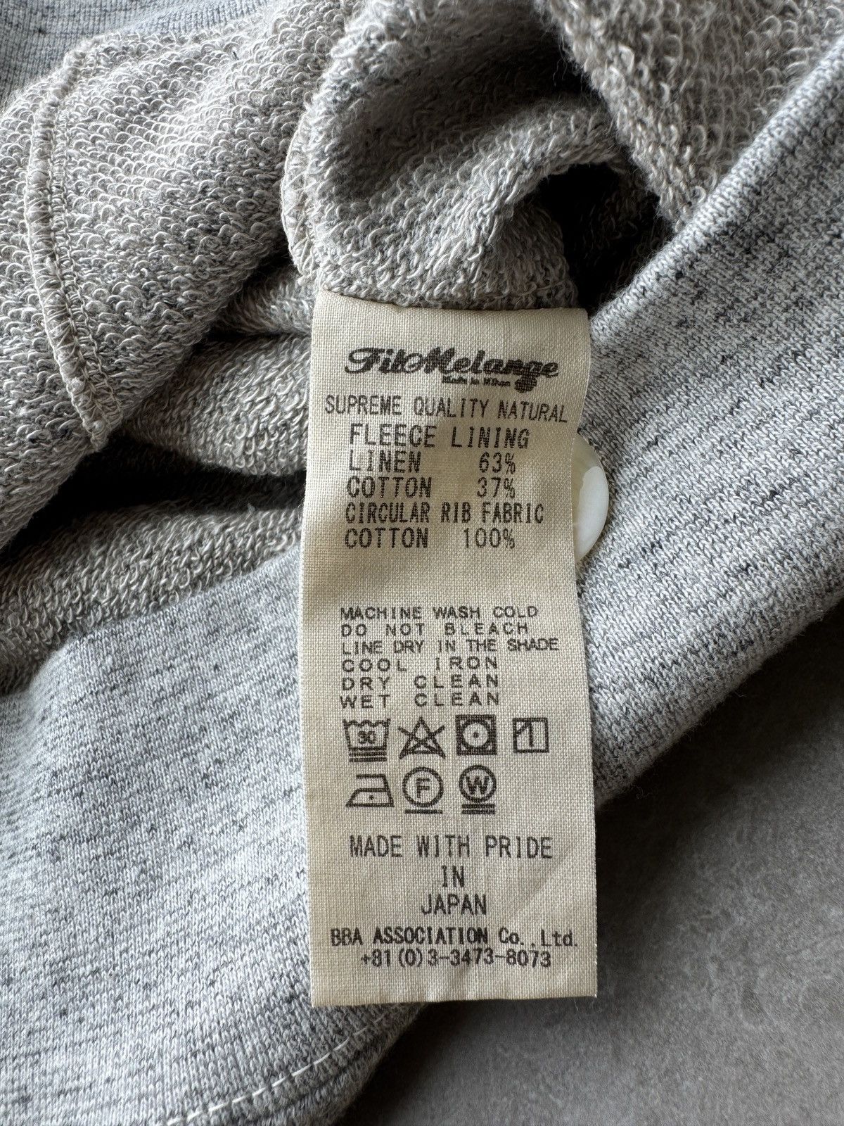 FilMelange FilMelange Japan Mens Grey Melange Sweater Cardigan M Size US M / EU 48-50 / 2 - 9 Thumbnail