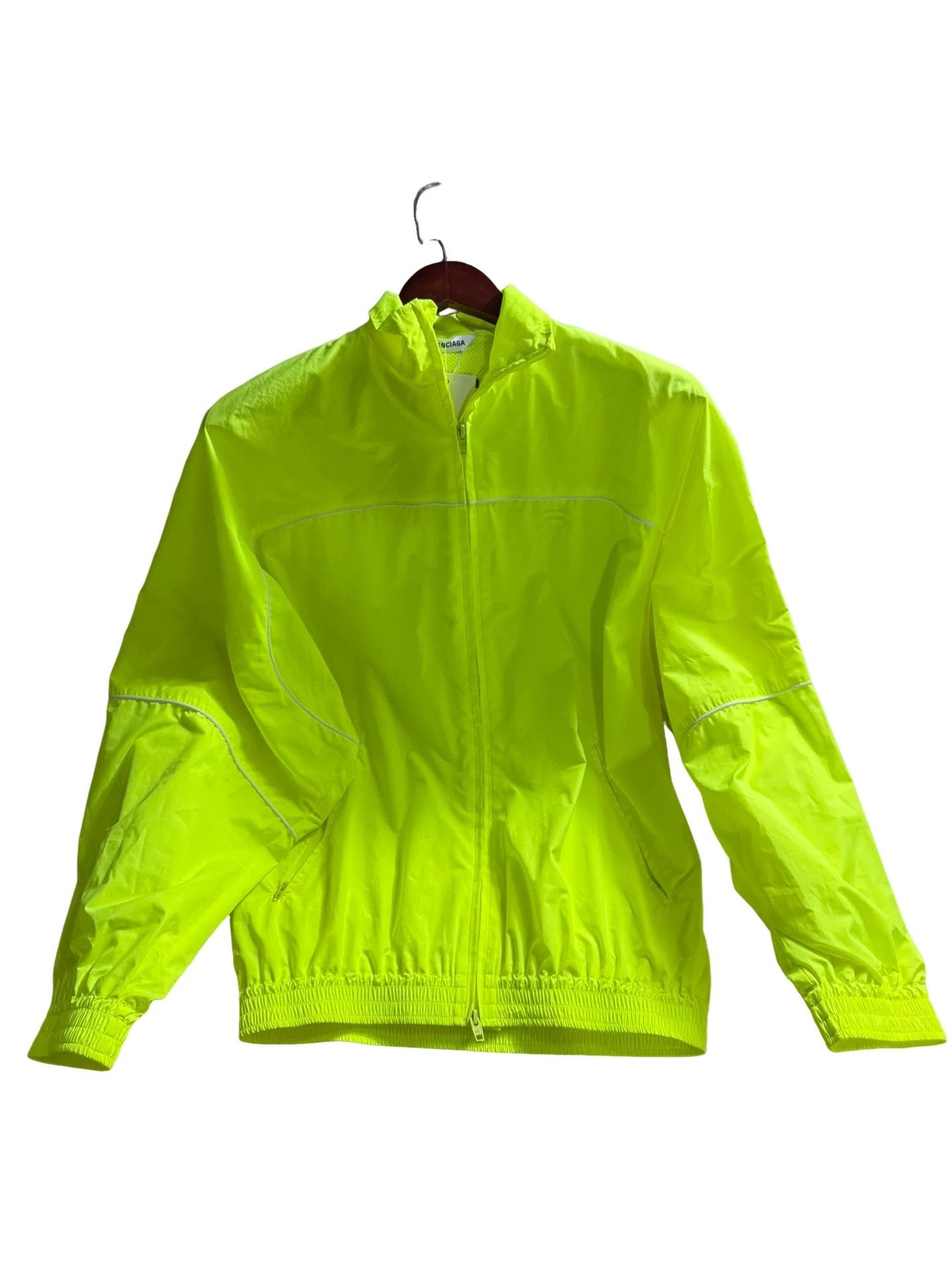 Balenciaga Balenciaga Neon Yellow Zip Track Jacket 34 Size XS / US 0-2 / IT 36-38 - 1 Thumbnail