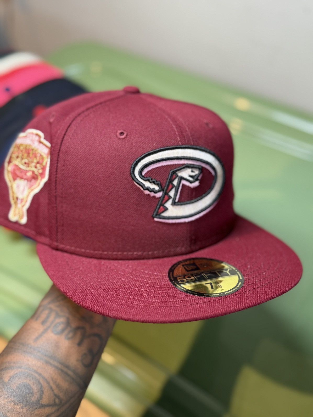 Capsule × Hat Club × New Era 7 5/8 Hat Club Red Velvet Arizona Diamondbacks Size ONE SIZE - 1 Thumbnail