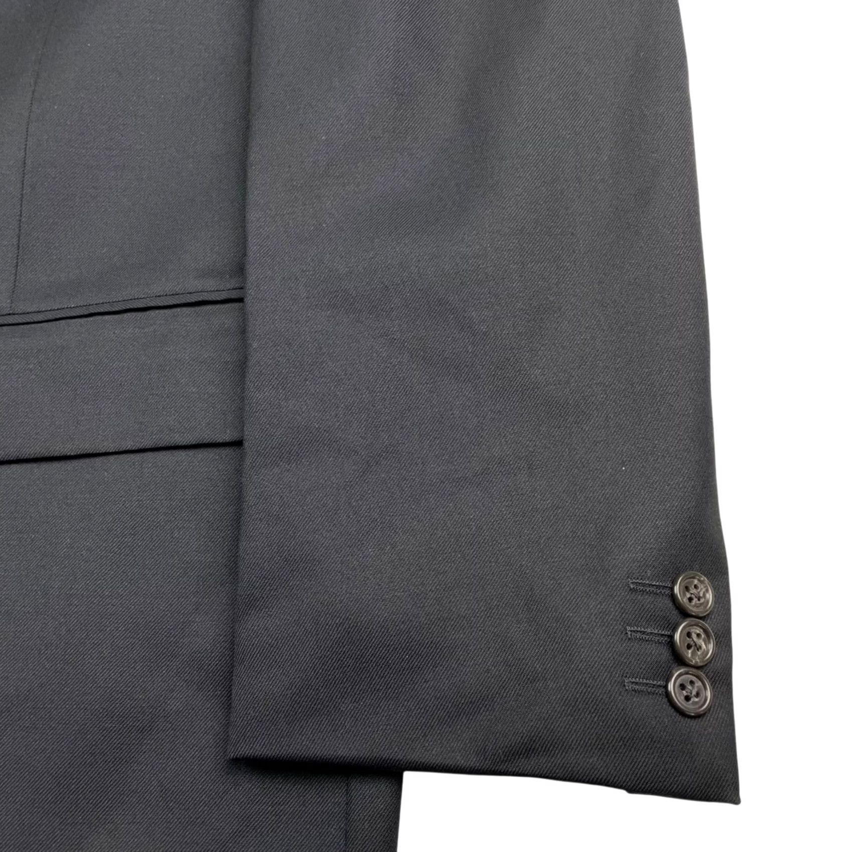 Corneliani Corneliani Men Blazer Black 100% Wool 2-Button Italy 48L US 58 EU Size 48R - 4 Thumbnail