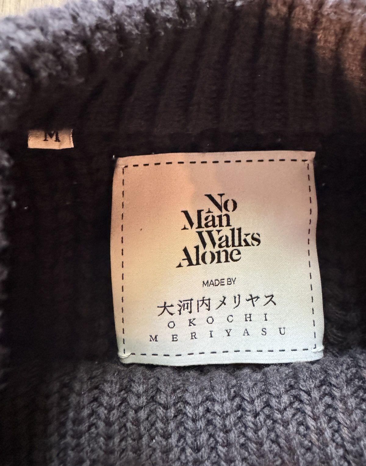 No Man Walks Alone No Man Walks Alone x Okochi Meriyasu Ribbed Crewneck Sweater Size US M / EU 48-50 / 2 - 2 Thumbnail