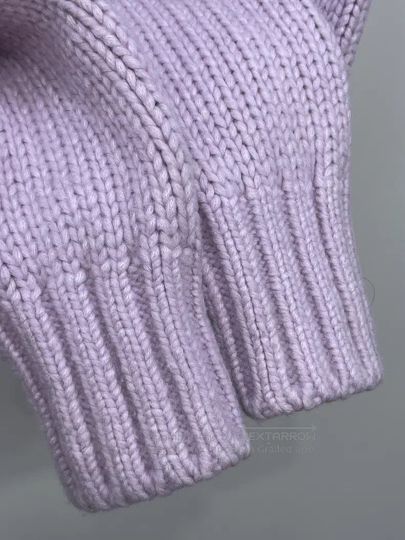 Chanel Chanel Pink-purple cashmere knitted jacquard sweater Size XXS / US 00 / IT 34 - 5 Thumbnail