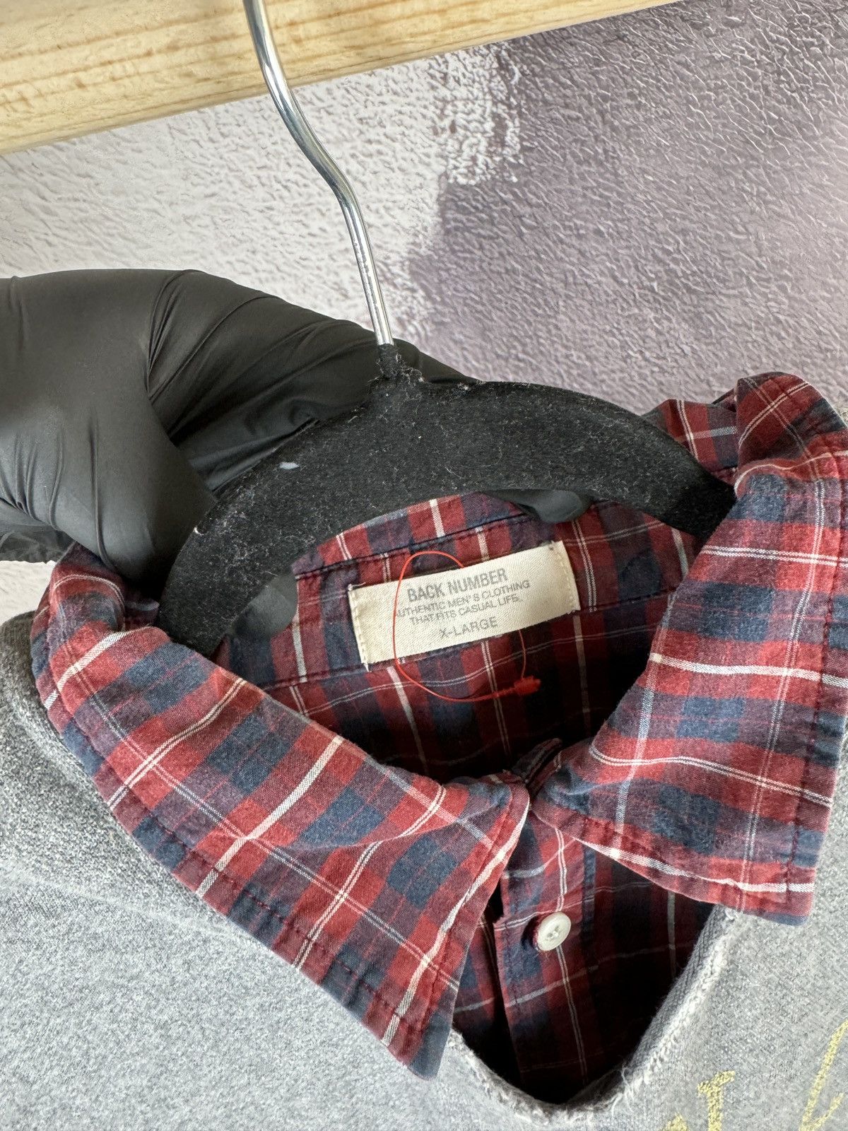 Other Back Number grey Japanese style hoodie with shirt Size US XL / EU 56 / 4 - 9 Thumbnail
