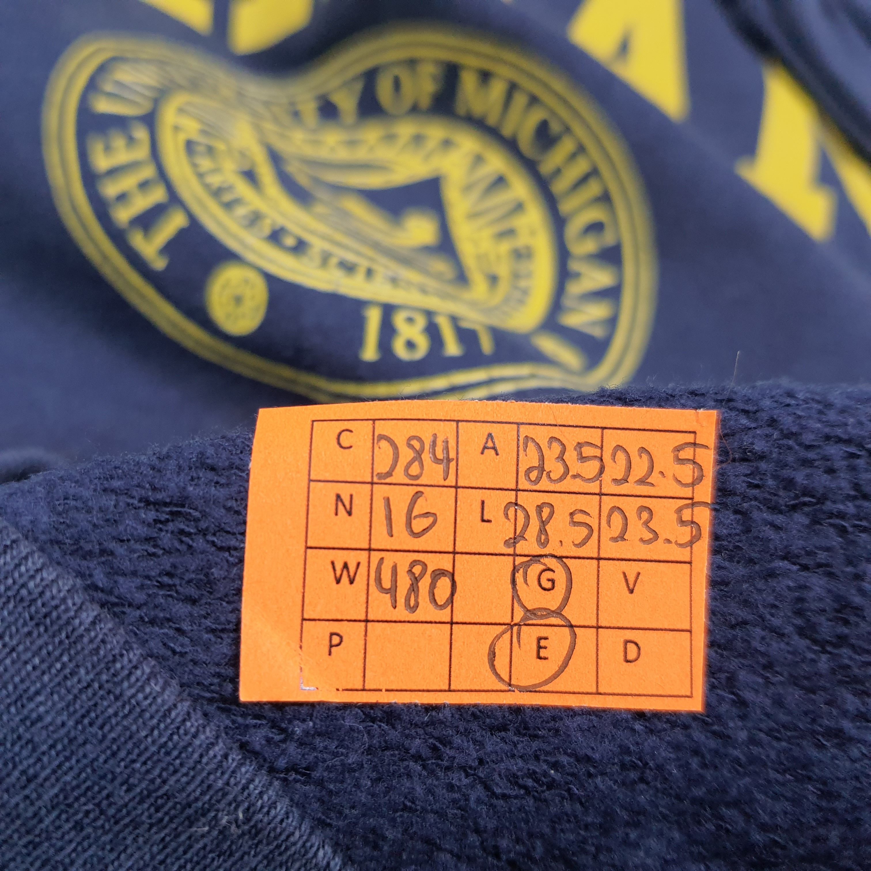 Vintage Vintage University of Michigan Hoodie C284N16 Size US L / EU 52-54 / 3 - 6 Thumbnail