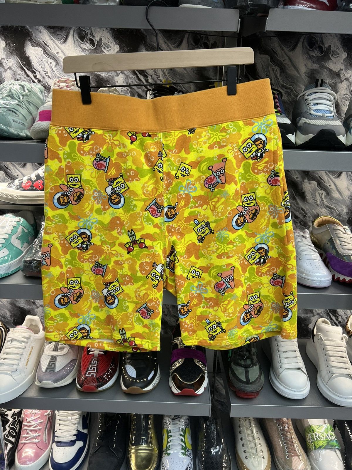 Bape Bape x SpongeBob Sweatshorts Size US 36 / EU 52 - 1 Thumbnail