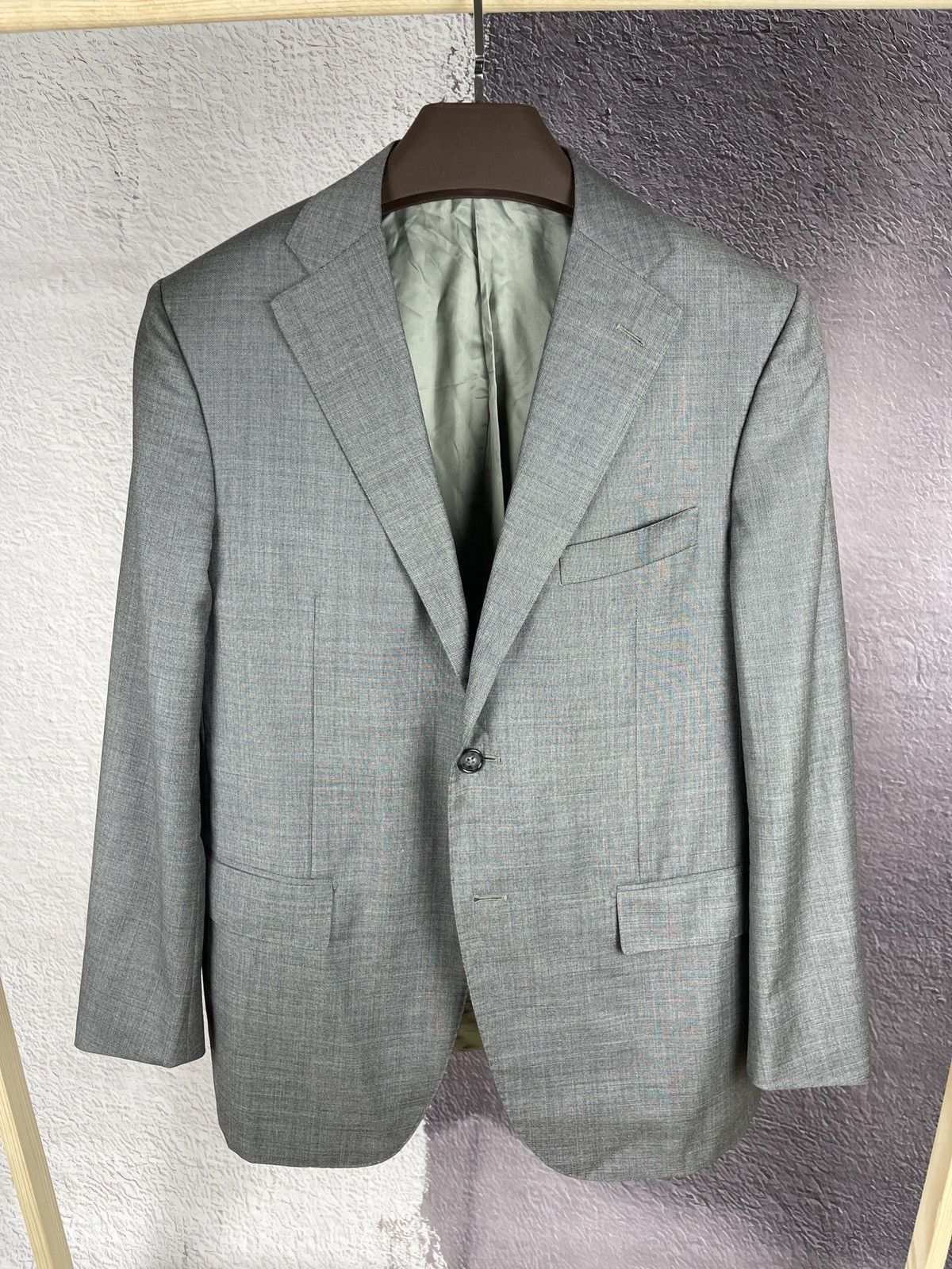 Corneliani Corneliani virgin wool grey 2 button blazer coat Size 42R - 2 Thumbnail