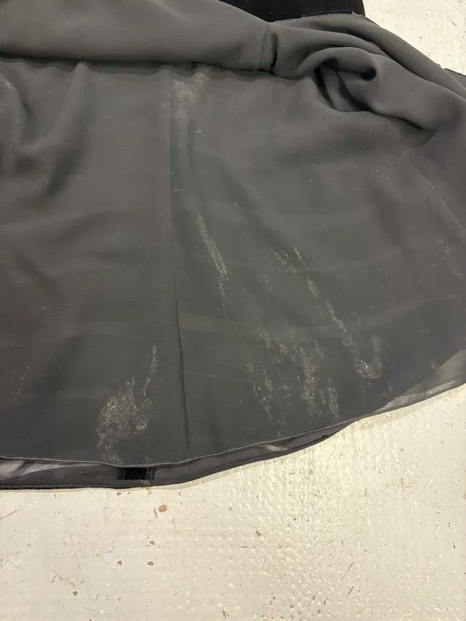 Designer × Emporio Armani × Vintage AW2002 Emporio Armani Black Velvet Dress Size M / US 6-8 / IT 42-44 - 4 Thumbnail