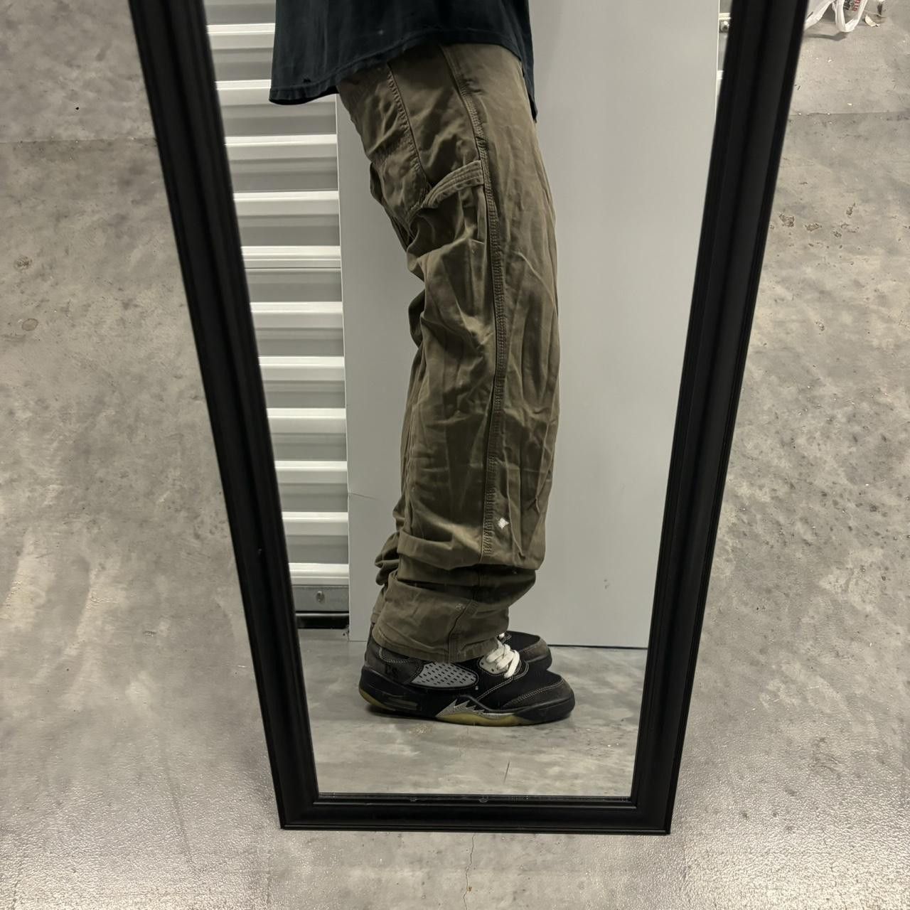 Japanese Brand × Vintage Crazy Vintage Y2K/2000s Grunge Khaki Skater Workwear Carpenter Pants! Size US 30 / EU 46 - 2 Thumbnail