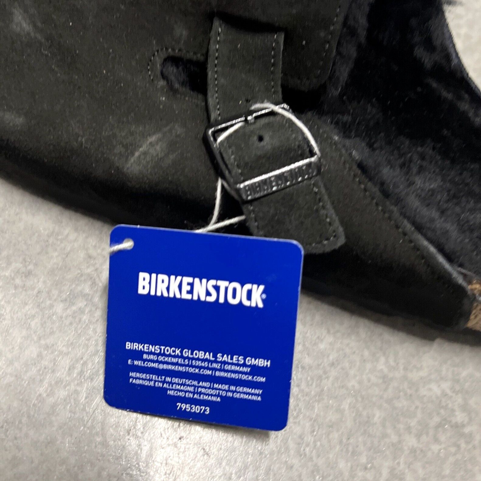 Birkenstock Birkenstock Men’s New Boston Shearling Black Suede Leather Sz 11 EU 44 Size US 11 / IT 41 - 2 Thumbnail