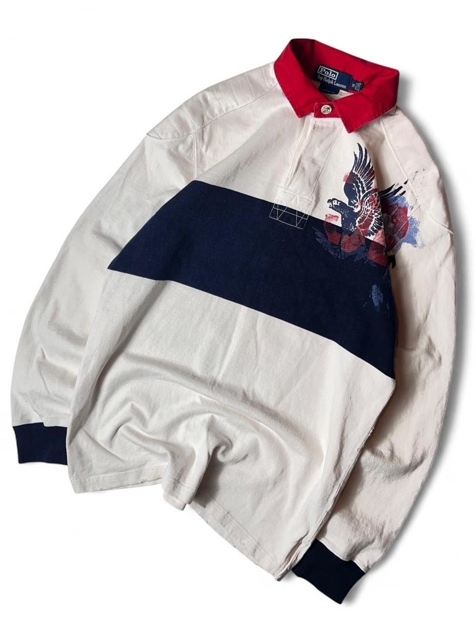 Polo Ralph Lauren 1990s very rare polo by ralph lauren cloud busters rugby Size US M / EU 48-50 / 2 - 3 Thumbnail
