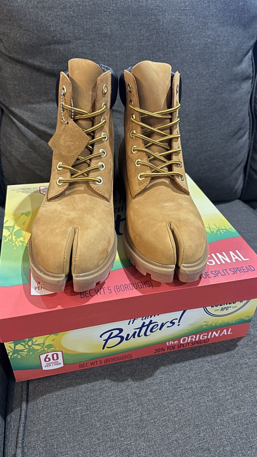 ESENES WORLDWIDE Esenes Tabi Timbs - Sz 12 Size US 12 / EU 45 - 6 Thumbnail