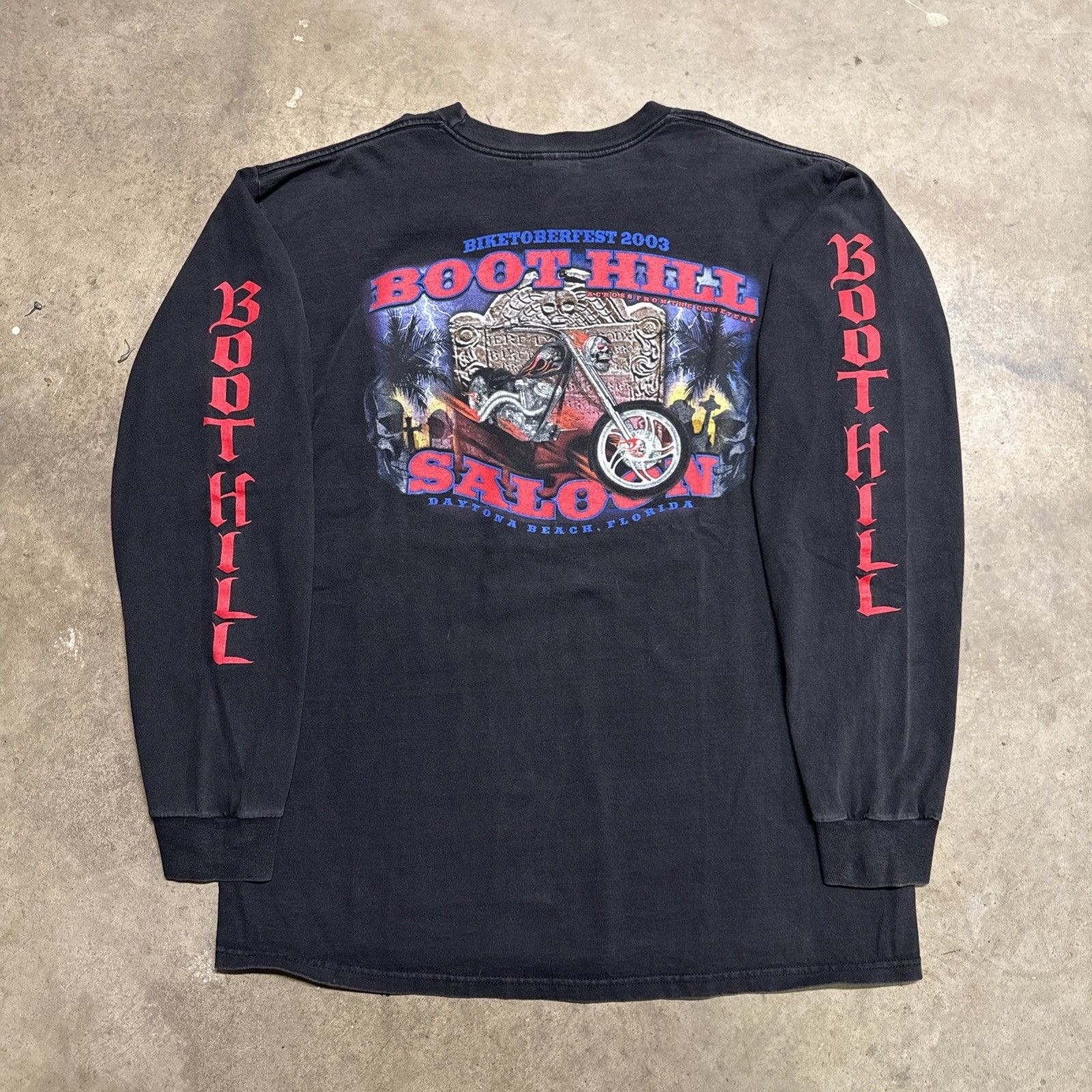 Harley Davidson Vintage Harley Davidson Shirt Mens XL 90s Flames Long Sleeve Size US XL / EU 56 / 4 - 1 Thumbnail