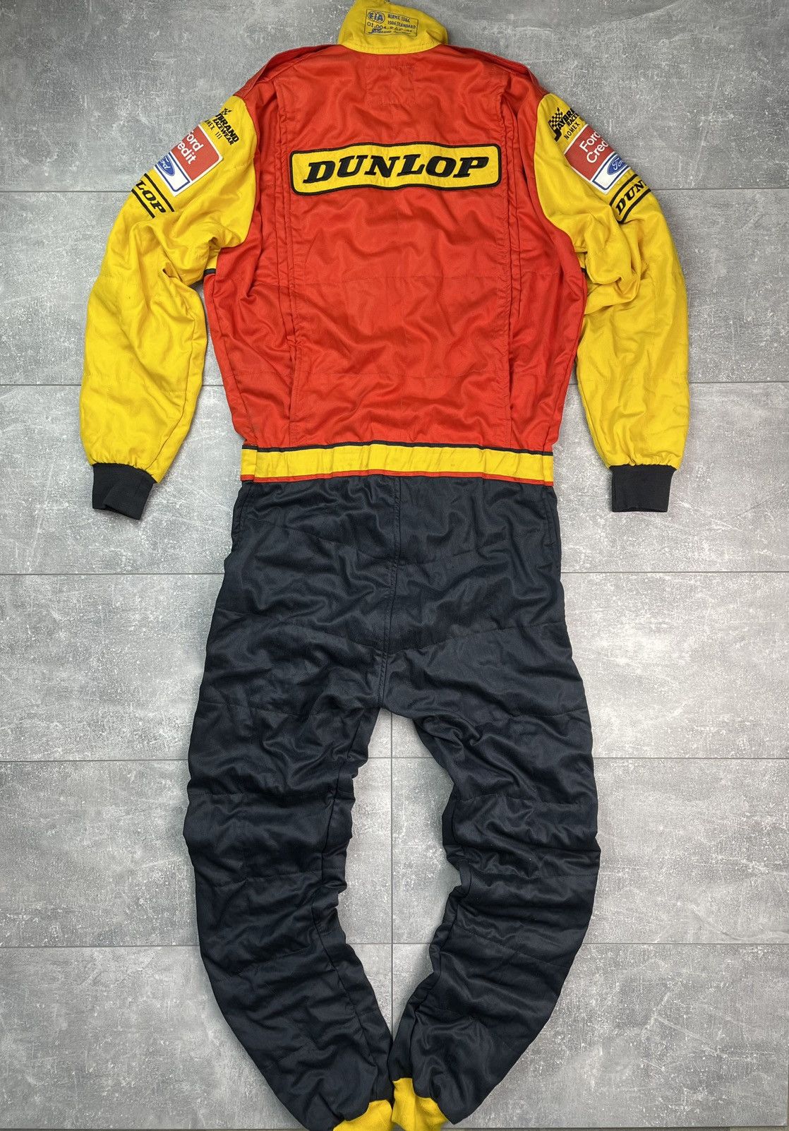 Dunlop × Ford Vintage 1986 Ford Dunlop Racing Spidi Suit Costume Size US M / EU 48-50 / 2 - 2 Thumbnail