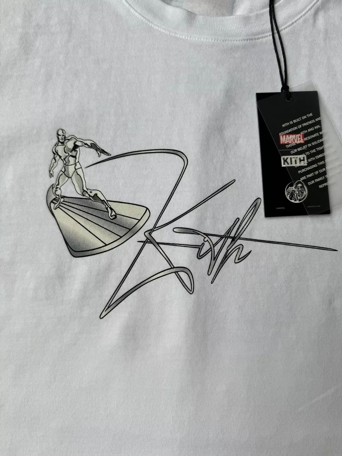 Kith KITH x Marvel - X-Men Silver Surfer Logo White T-Shirt Size US M / EU 48-50 / 2 - 3 Thumbnail
