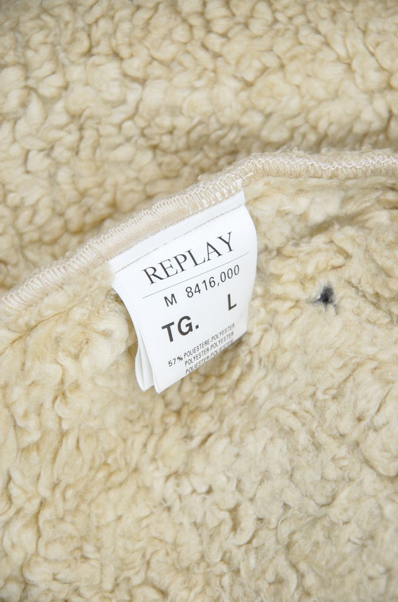 Replay Replay Jacket Vintage Beige Sherpa Lined Winter Style - L Size US L / EU 52-54 / 3 - 11 Thumbnail