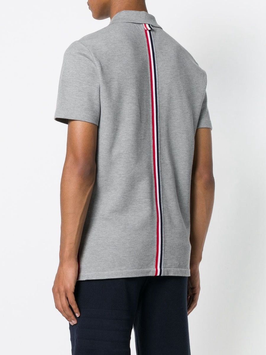 Thom Browne Center-Back Stripe Thom Browne Piqué Polo Size US M / EU 48-50 / 2 - 1 Thumbnail