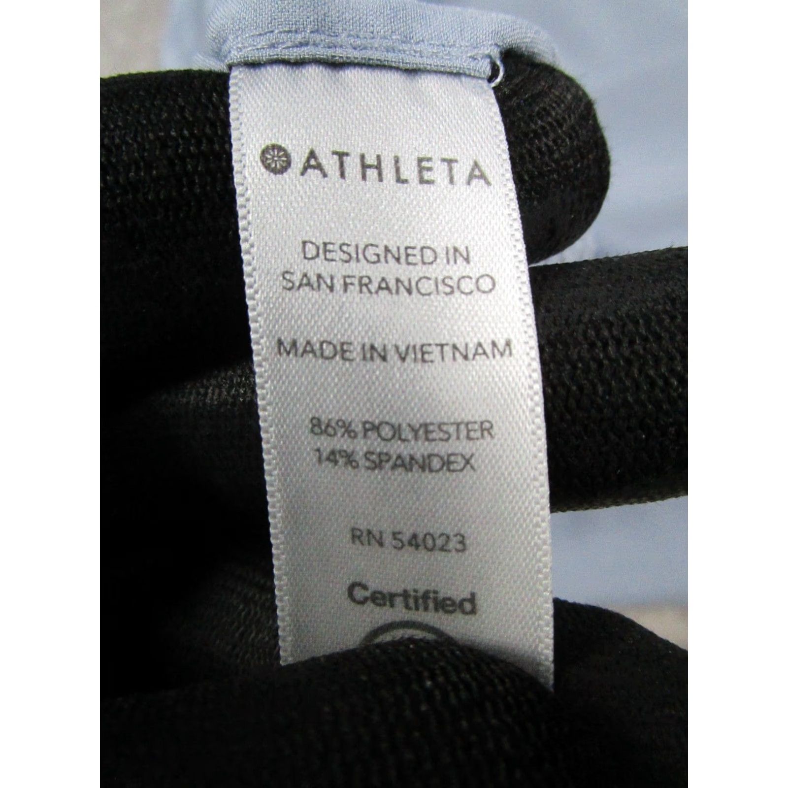 Athleta Athleta Shirt Womens M Blue Yoga Pullover - Casual, Activewear, Short Sleeve, Round Neck, Pullover, Regular Fit, Blue, Size M / US 6-8 / IT 42-44 - 4 Thumbnail