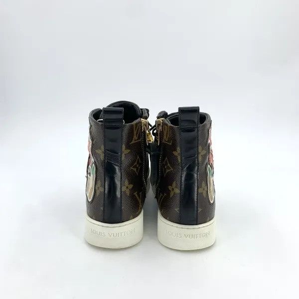 Louis Vuitton Louis Vuitton Brown Leather Casual High-Top Sneakers -2508 Size US 5.5 / EU 38 - 4 Thumbnail