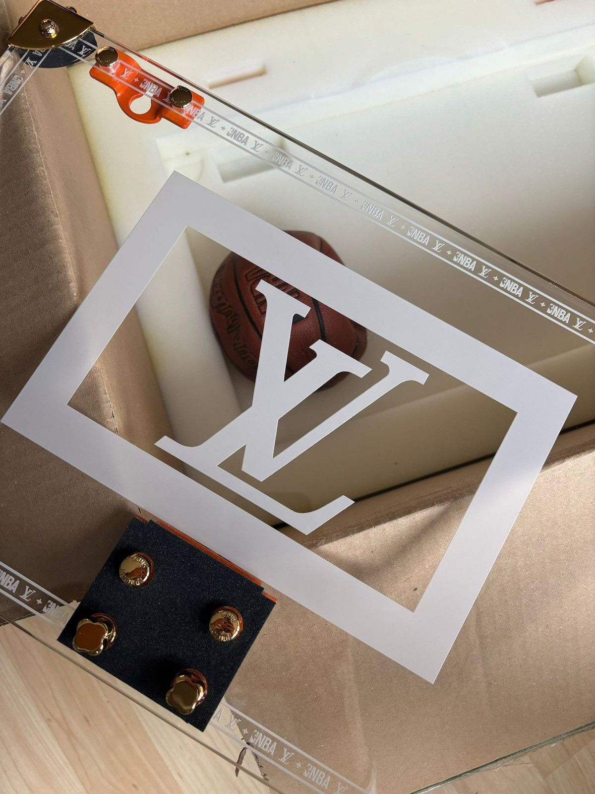 Louis Vuitton × NBA × Virgil Abloh Louis Vuitton x NBA Mini Basketball Hoop plexiglass Size ONE SIZE - 5 Thumbnail