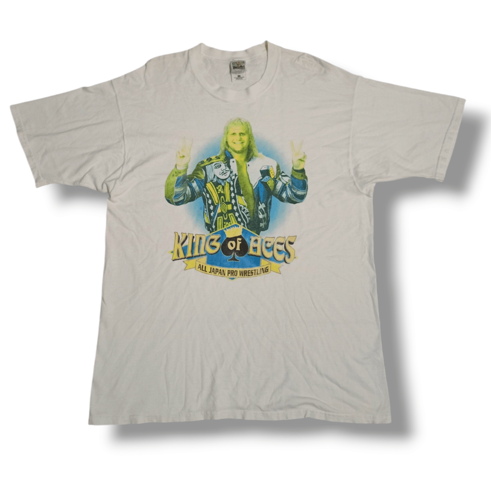 Vintage Vintage johnny ace king wrestling t shirt Size US L / EU 52-54 / 3 - 1 Thumbnail