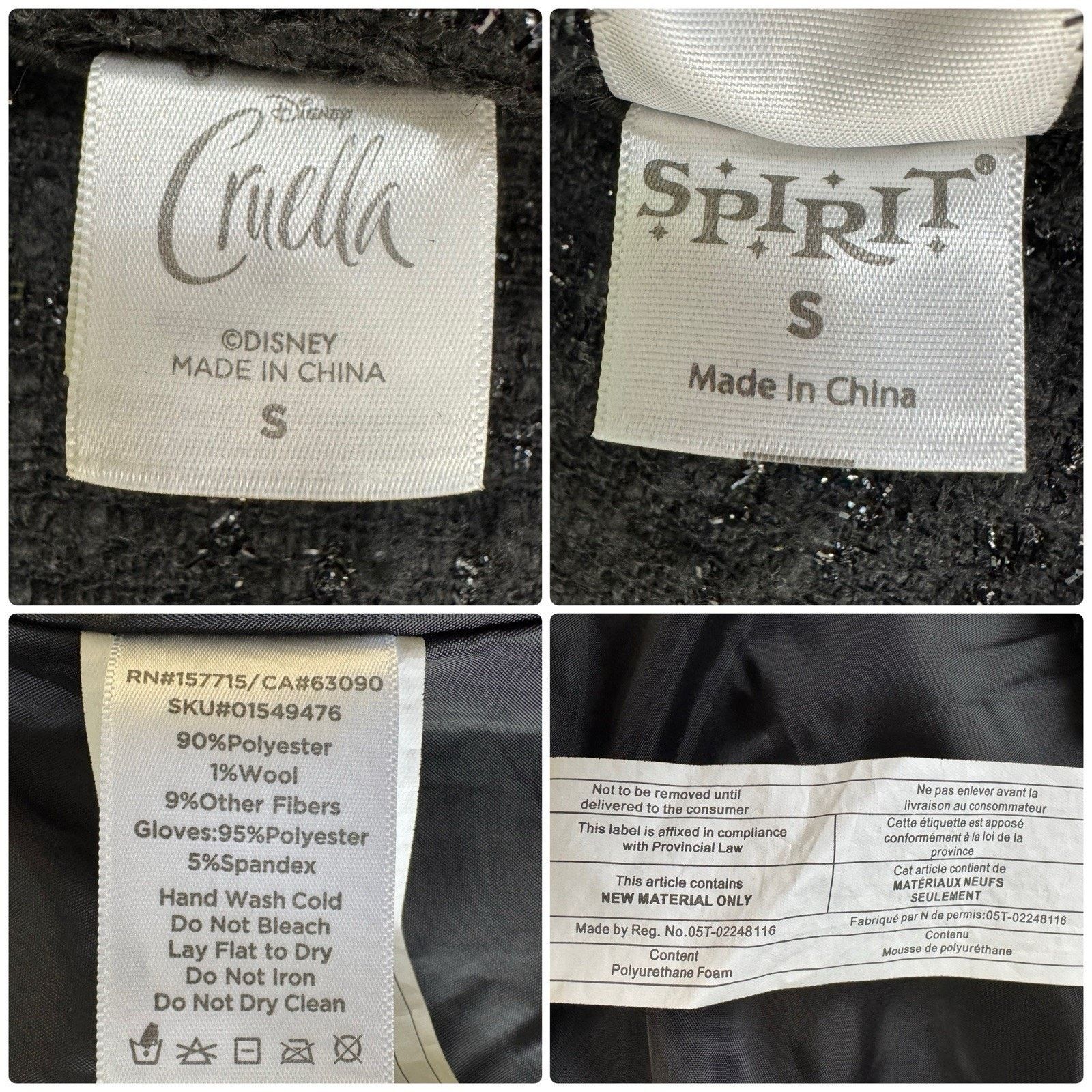 Other CRUELLA DE VIL De Vil Cape Jacket Glitter Woven Dramatic S Size S / US 4 / IT 40 - 12 Thumbnail