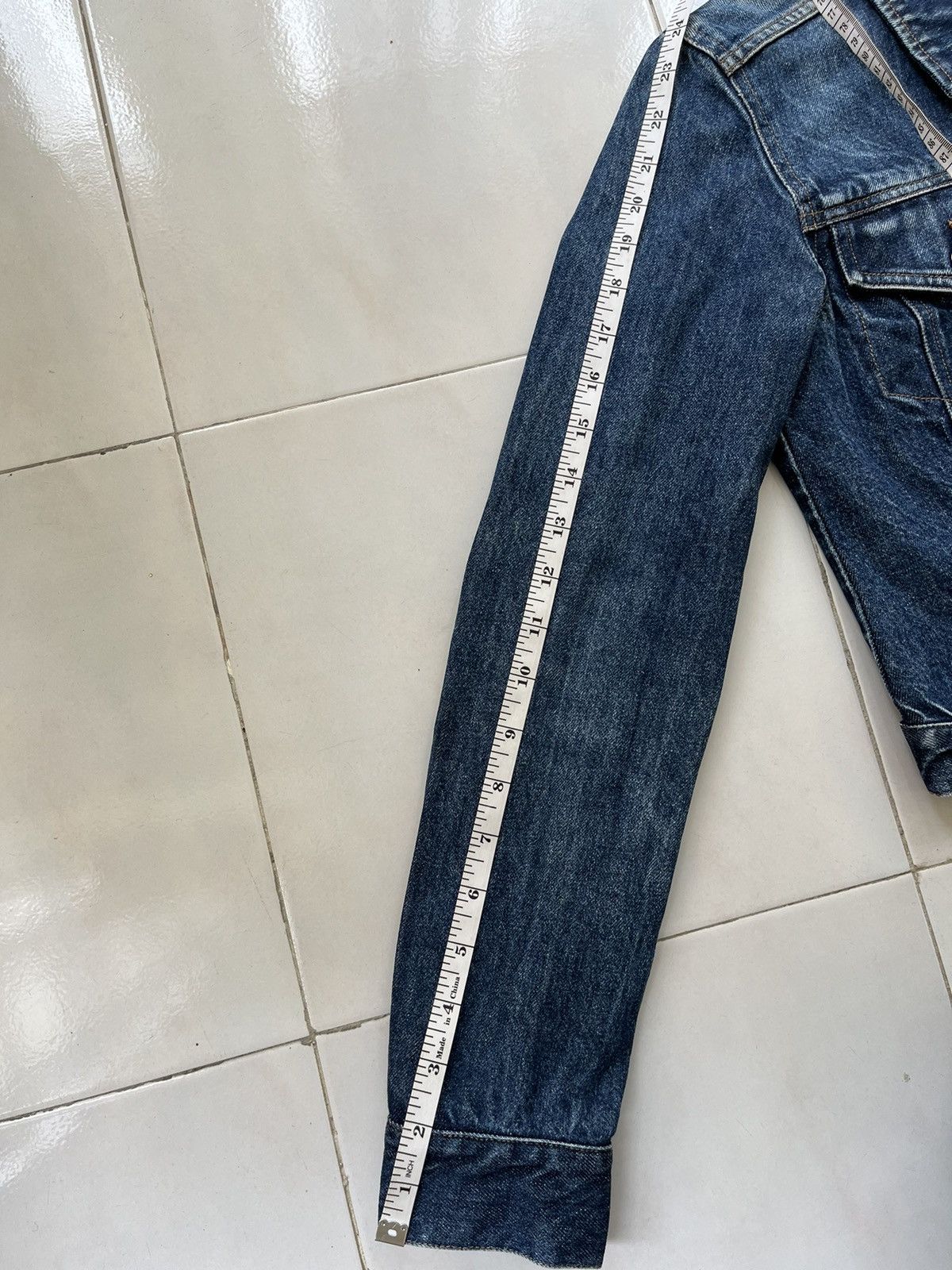 FCUK × French Connection FCUK Cropped Denim Jacket Size XS / US 0-2 / IT 36-38 - 14 Thumbnail