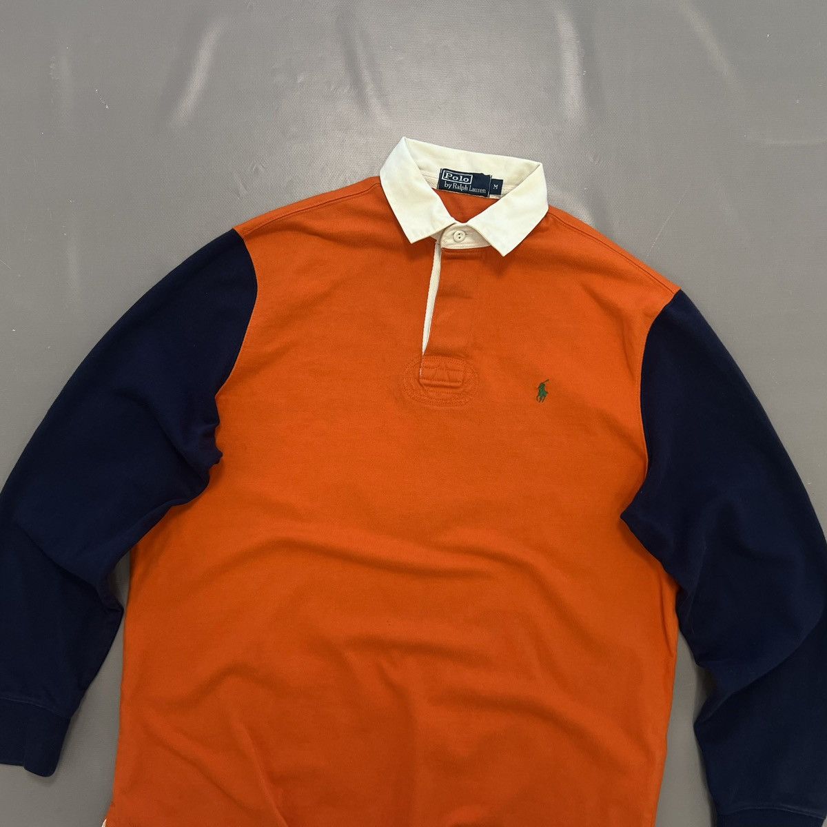Polo Ralph Lauren × Rugby Ralph Lauren × Vintage Vintage Polo Ralph Lauren Big Logo #6 Rugby Shirt Size M Size US M / EU 48-50 / 2 - 3 Thumbnail