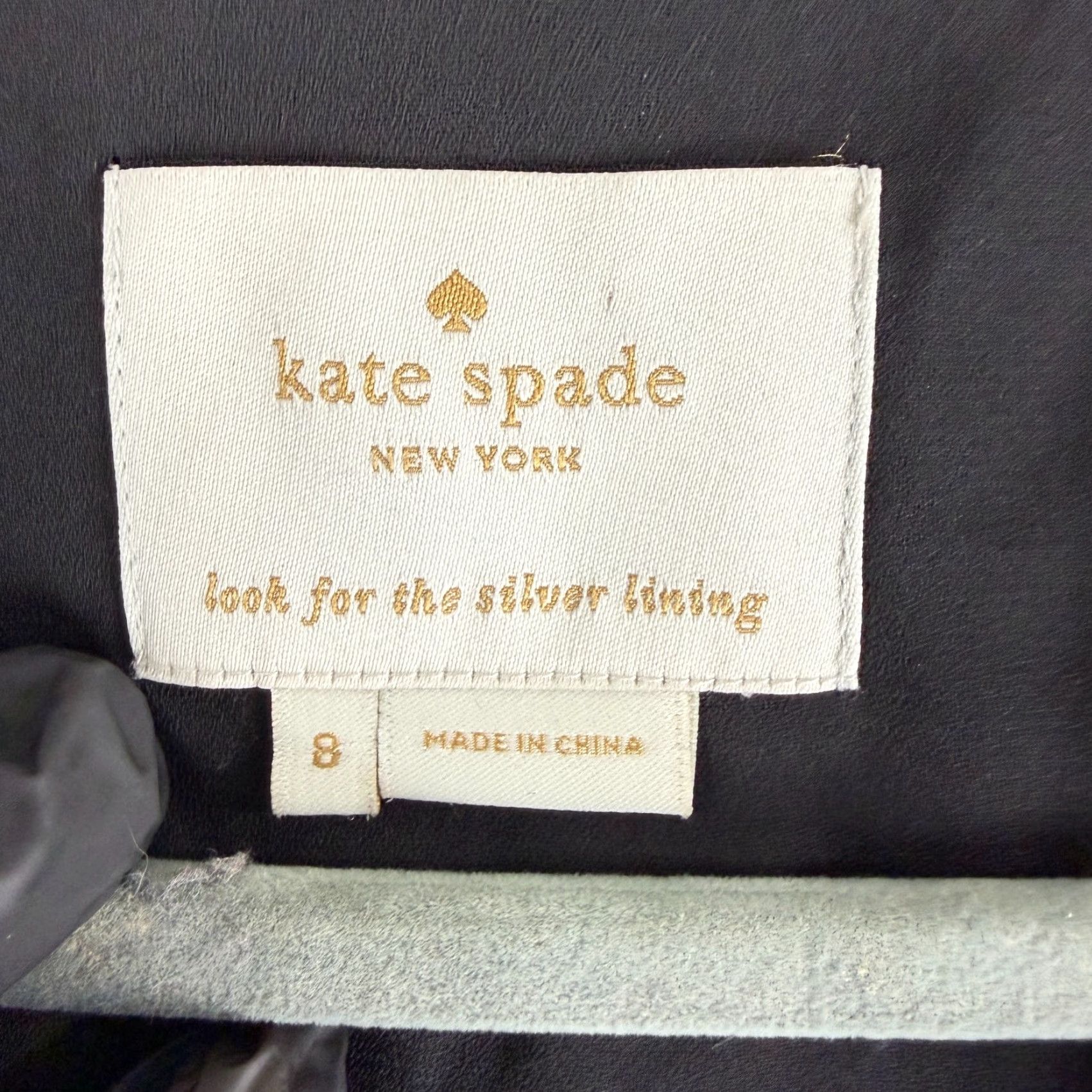 Vintage Kate Spade New York Mini Dress Black V-Neck Ruffle Sleeve 8 Womens/Size 8 Short Sleeve Crepe Fluid Pattern: Solid Size M / US 6-8 / IT 42-44 - 6 Thumbnail