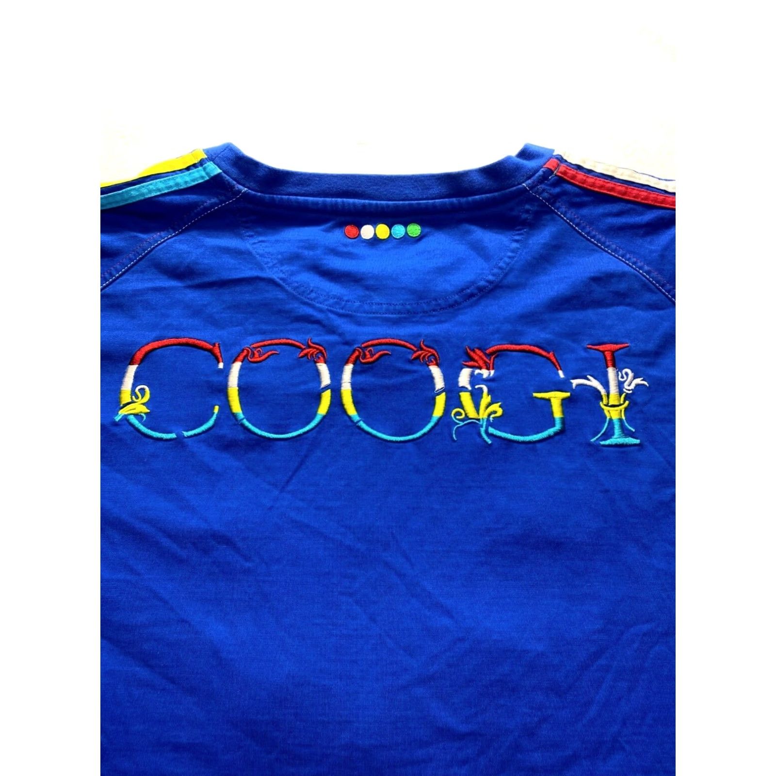 Coogi VINTAGE Men’s Coogi T-Shirt 5XL Blue 90s Embroidery Front Back 34.5” Length Mens shirt Size US XXL / EU 58 / 5 - 5 Thumbnail