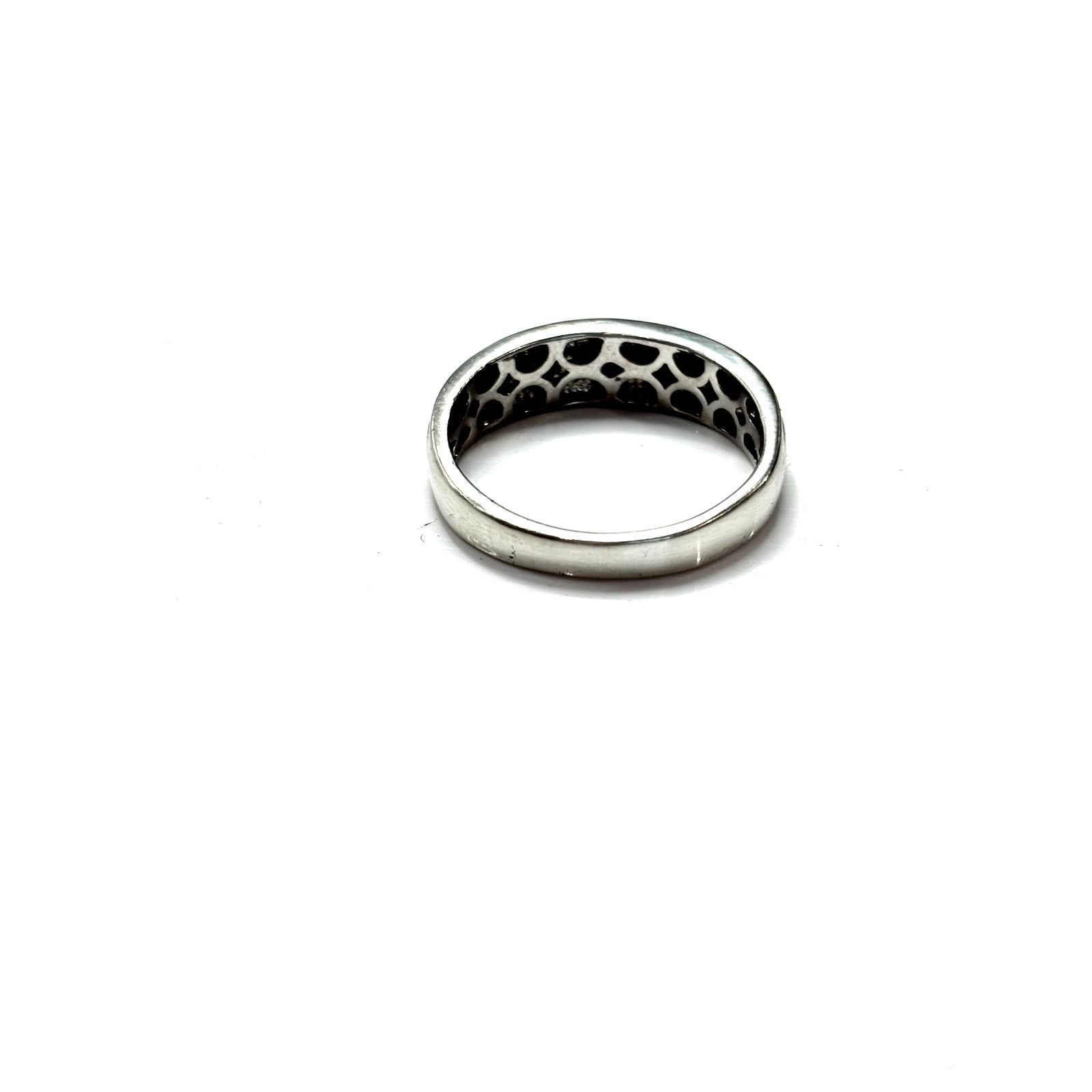 Sterling Silver STERLING SILVER Men's Diamond Channel Wedding Band Sz 10 Size ONE SIZE - 4 Thumbnail