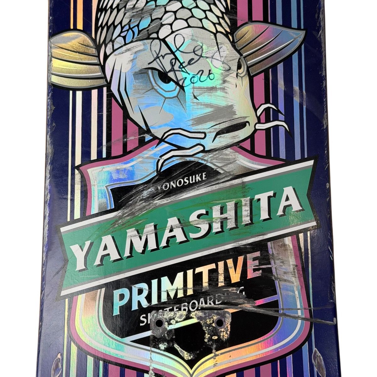 Primitive SIGNED Primitive Kyonosuke Holofoil Koi PRod Skateboard Deck Size ONE SIZE - 2 Thumbnail