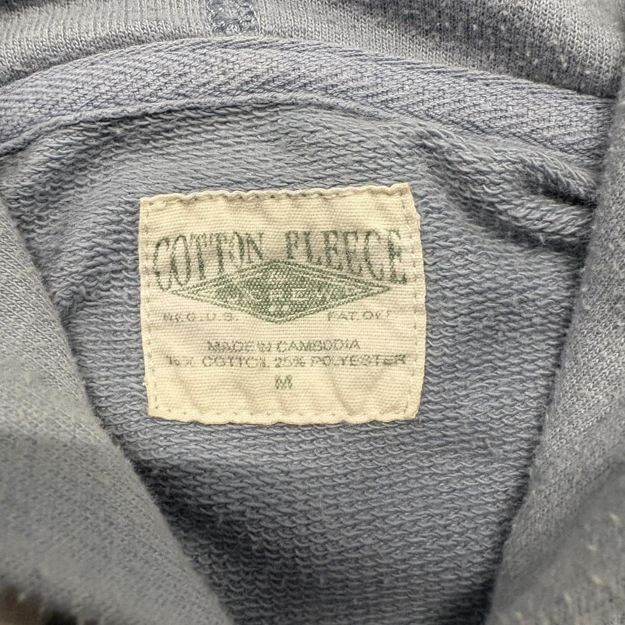 Vintage Crazy Vintage Y2K/2000s Blank Baby Blue Minimalistic Zipup Hoodie! Size US M / EU 48-50 / 2 - 3 Thumbnail