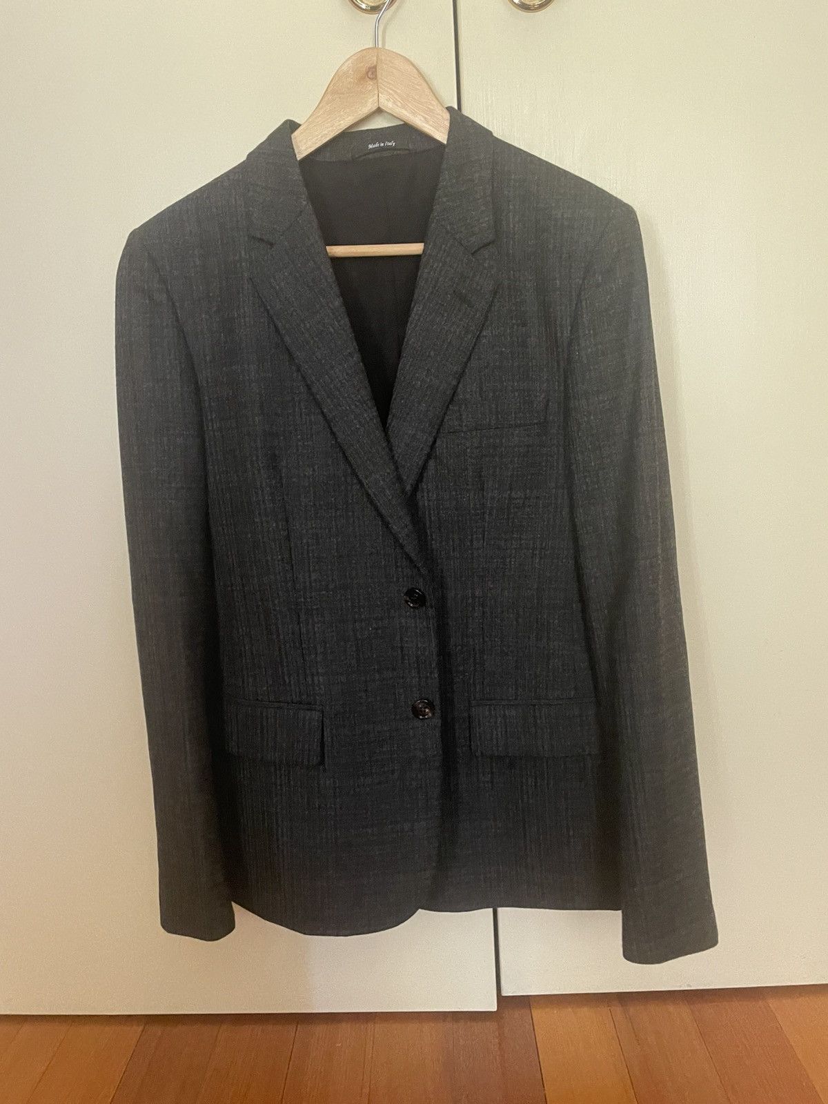 Maison Margiela Margiela Dark Grey Pattern Wool Suit 46 Size 46S - 1 Thumbnail