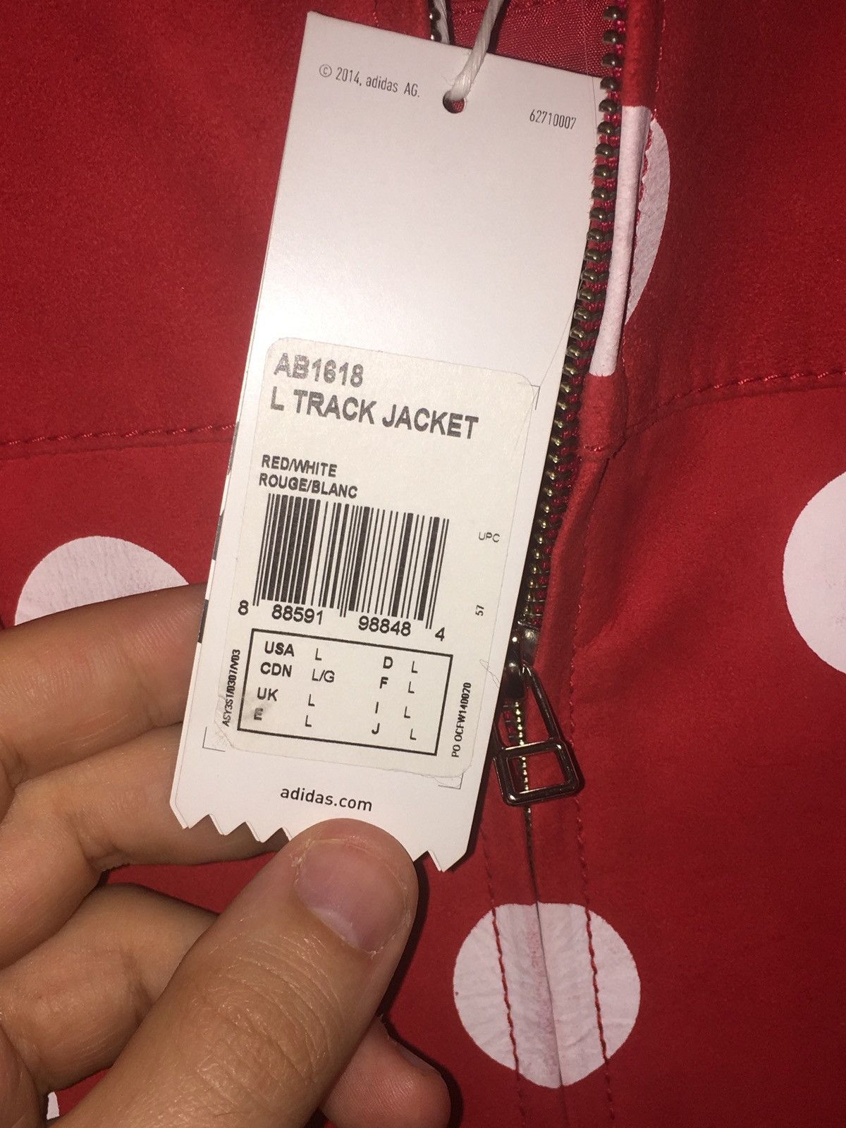 Adidas × Pharrell Pharrell x Adidas - Polka Dot Suede Track Jacket - 2015 Size US L / EU 52-54 / 3 - 7 Thumbnail