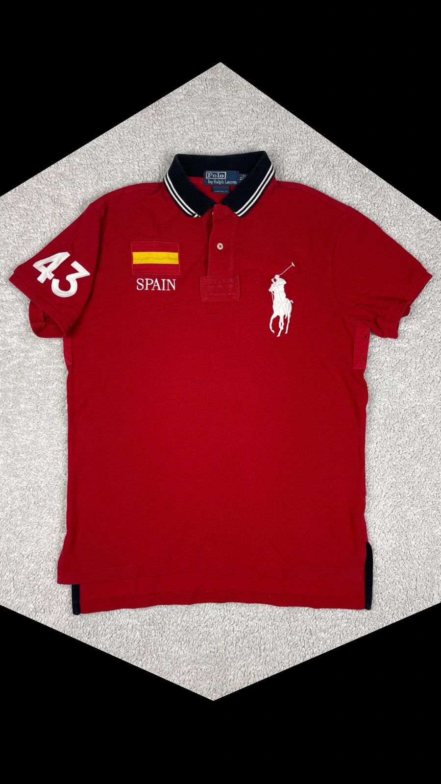 Polo Ralph Lauren × Vintage Polo Ralph Lauren Chief Keef #43 Polo Shirt Size US M / EU 48-50 / 2 - 1 Thumbnail