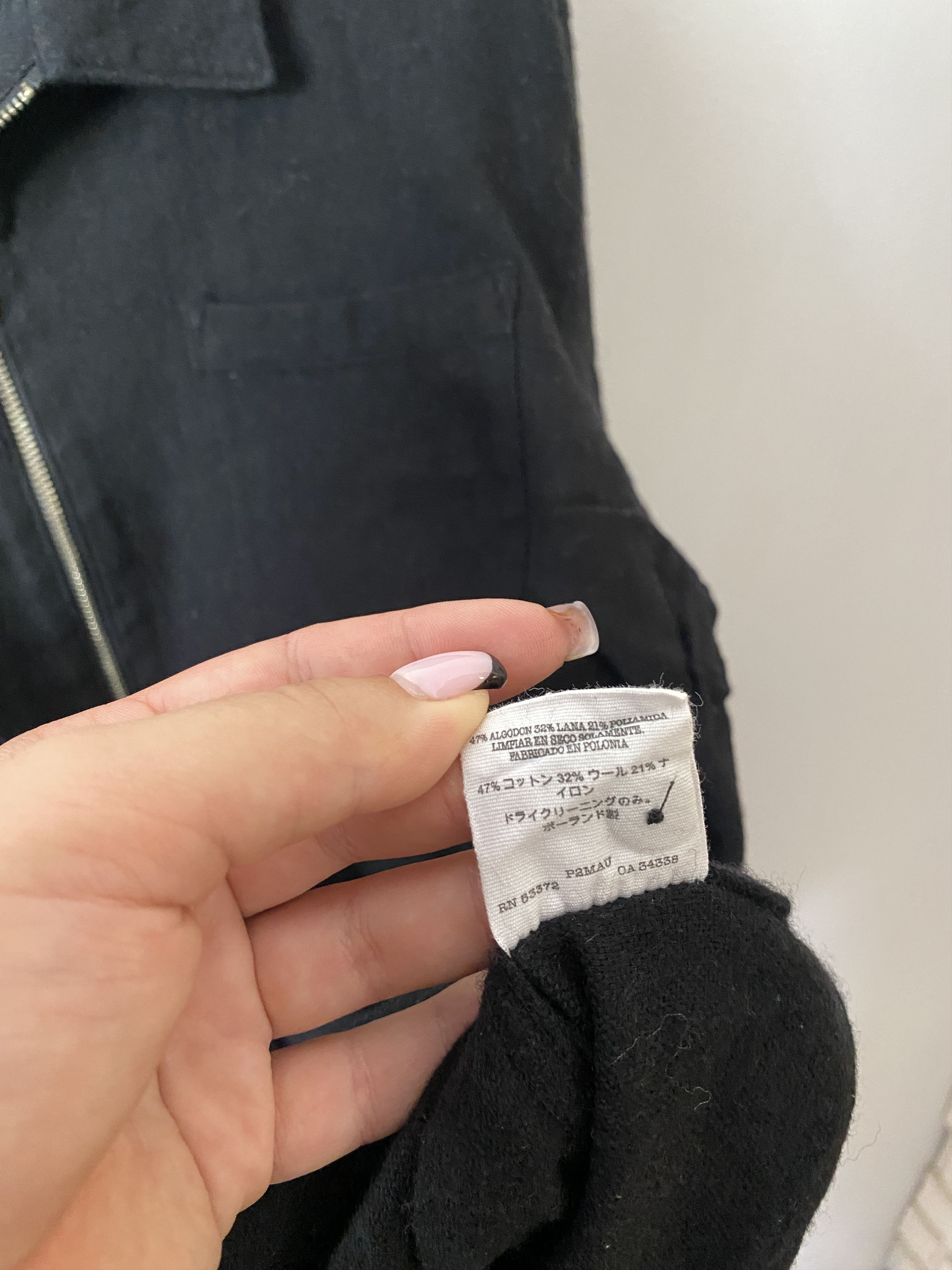 YMC You Must create cotton wool zip-up jacket overshirt