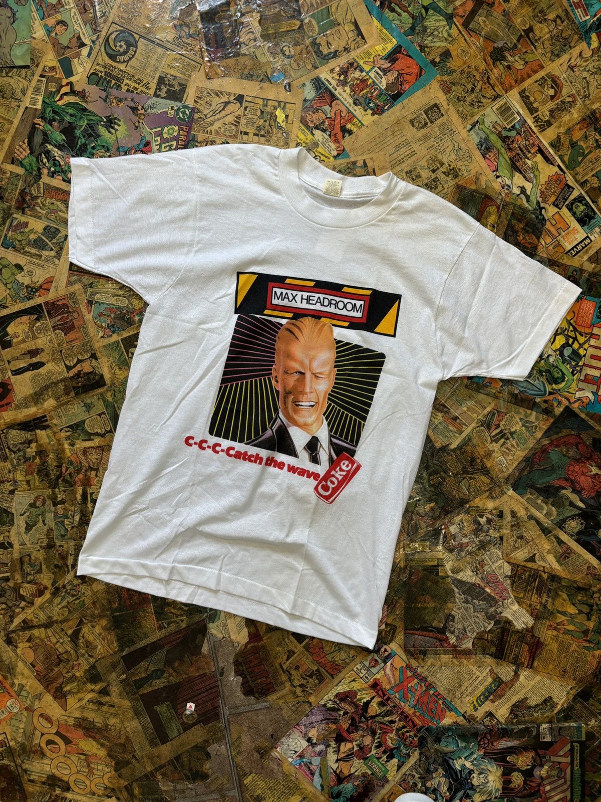 Band Tees × Vintage Vintage 80’s Max Headroom T-shirt Size US L / EU 52-54 / 3 - 1 Thumbnail
