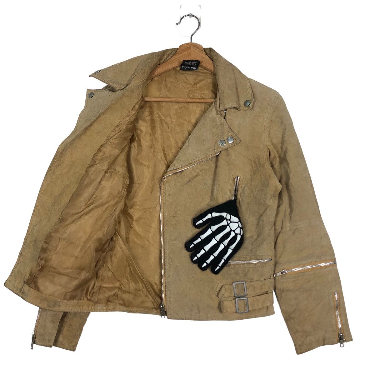 Genuine Leather 🔥90’s Vintage Double Breast Genuine Leather Jacket Racing Size US M / EU 48-50 / 2 - 9 Thumbnail