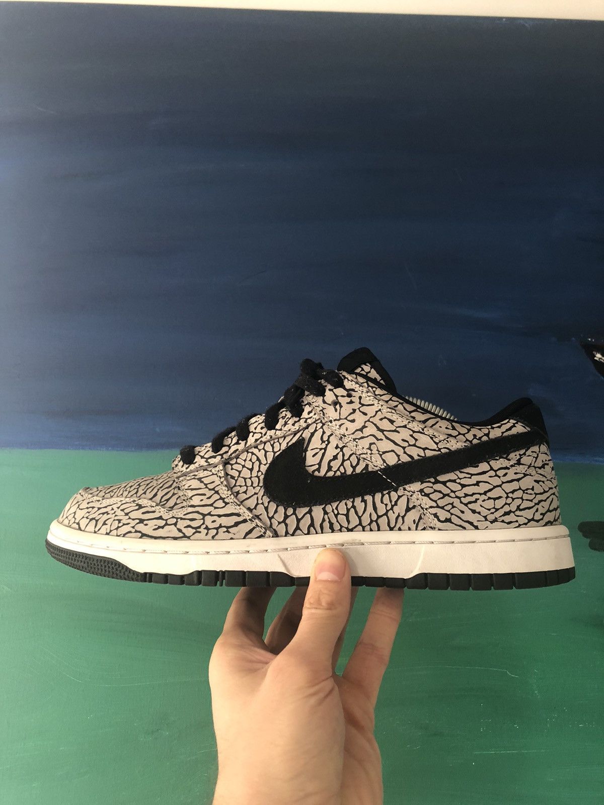 image of Very 1Of1 Nike Dunk Sb Id Elephant Print Atmos Shoes, Men's (Size 9.5)