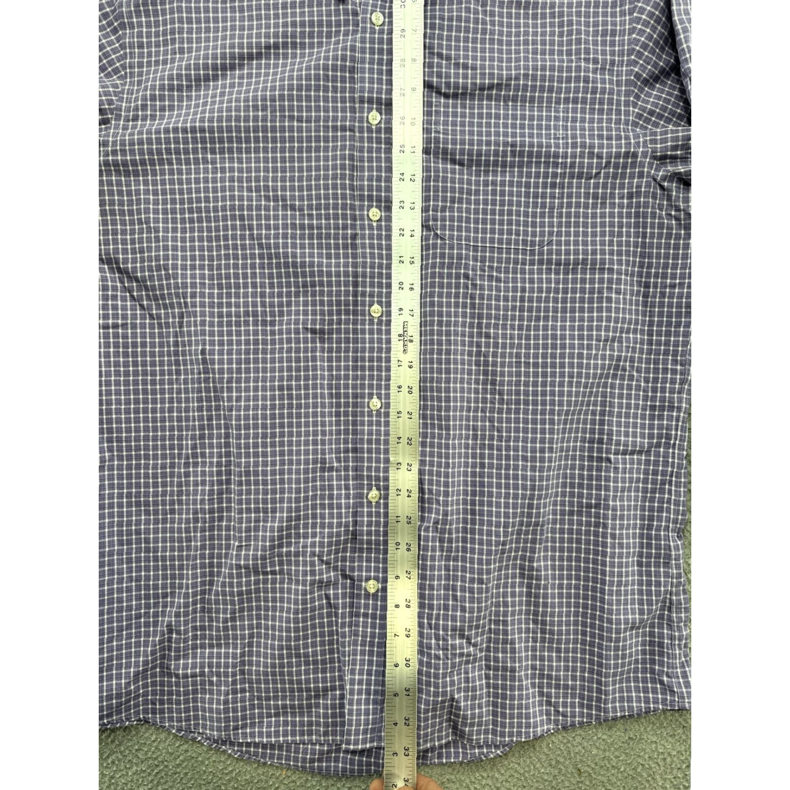 Eddie Bauer Eddie Bauer Dress Shirt Mens Purple Wrinkle Resistant Relaxed Fit Button Up XLT Size 46R - 5 Thumbnail