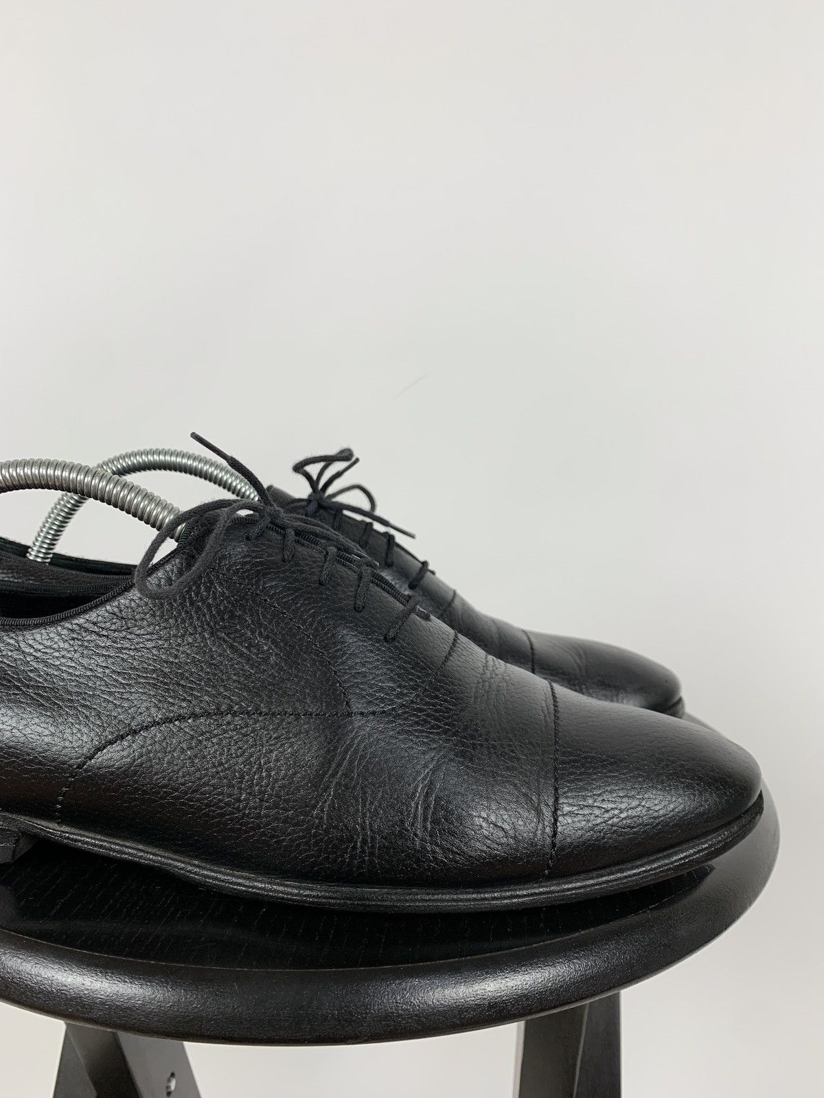Gucci Gucci Black Leather Oxford Shoes Size US 8 / EU 41 - 14 Thumbnail
