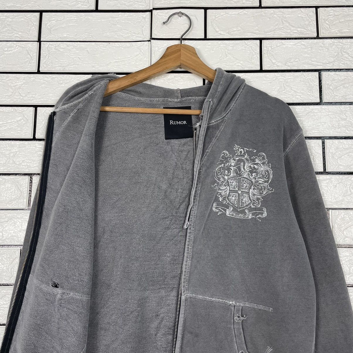 Japanese Brand Rock In Save The Queen Zipper Hoodie Size M / US 6-8 / IT 42-44 - 12 Thumbnail
